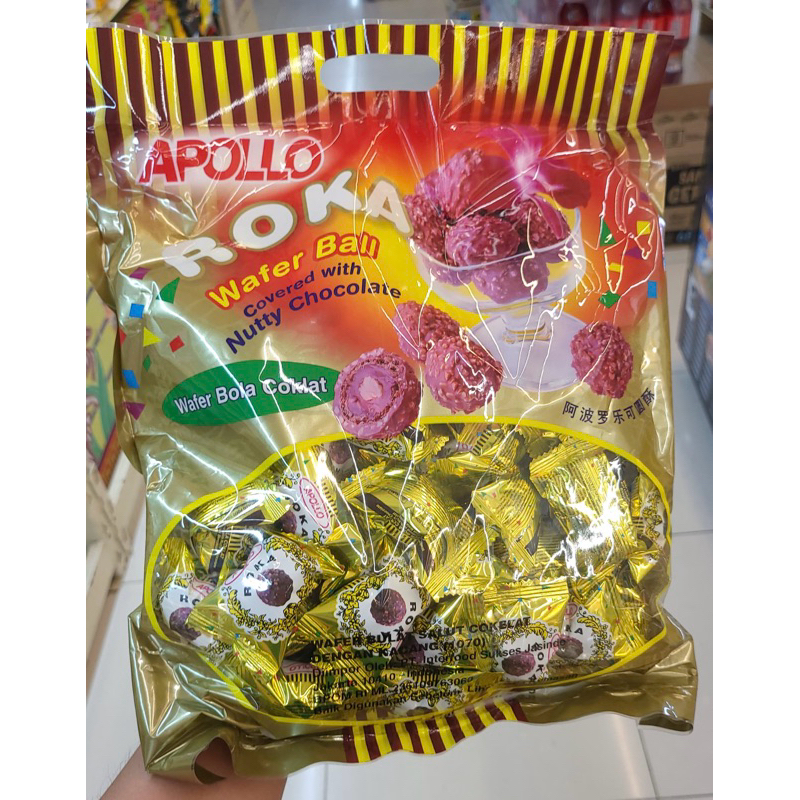 

Roka Coklat Apollo Ball Wafer Bola