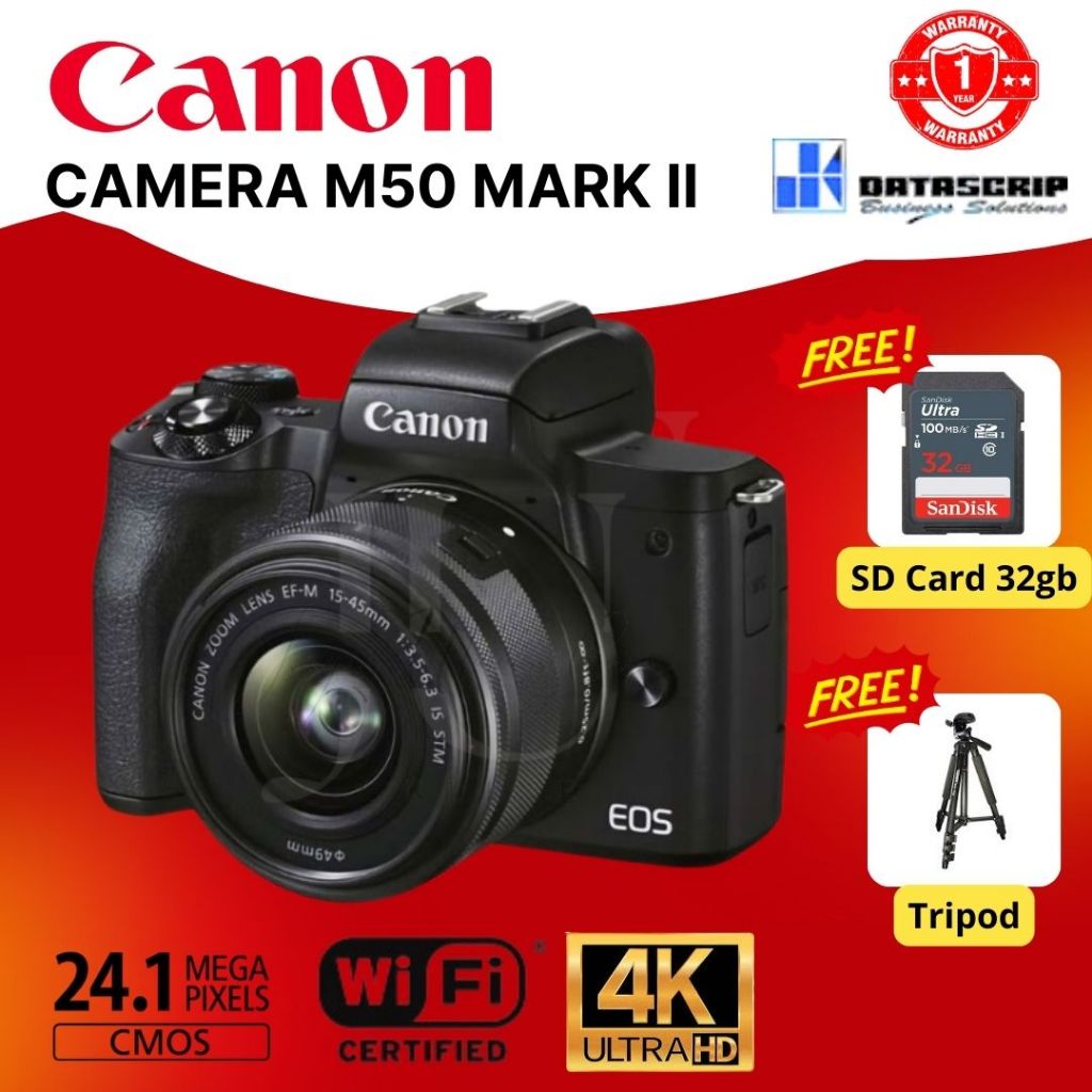 Canon M50 MARK II Original Garansi Resmi