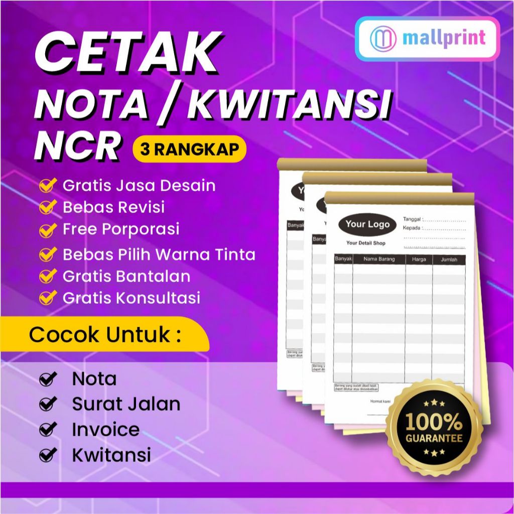

Cetak Custom Nota Kwitansi Invoice Surat Jalan 3 Rangkap
