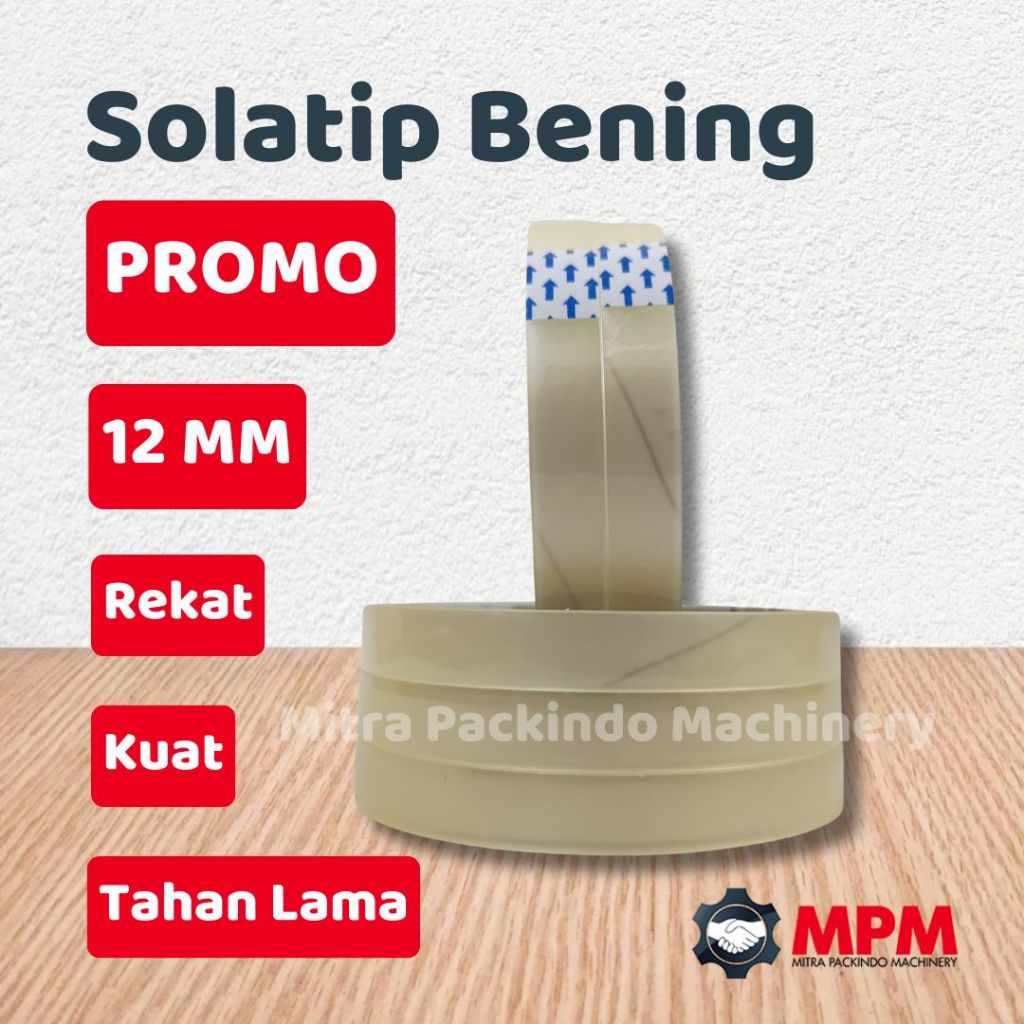 

PROMO TERBATAS Solasi Tanggung 12mm 24mm Isolasi Bening Sedang TERMURAH