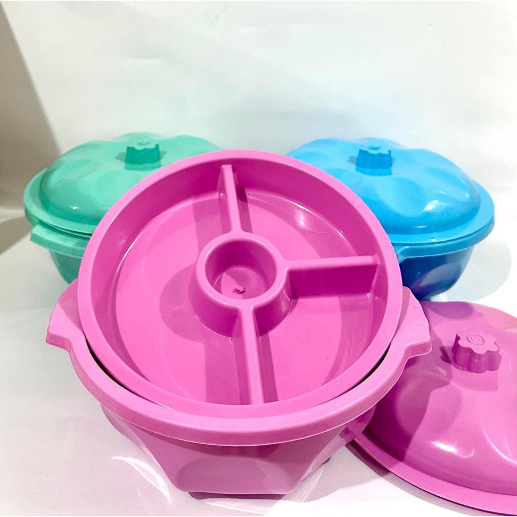 TERMURAH BERKATAN/SYUKURAN Wakul Nasi Motif Cherry /Basi tempat bancaan / Wakul Plastik / tempat ken