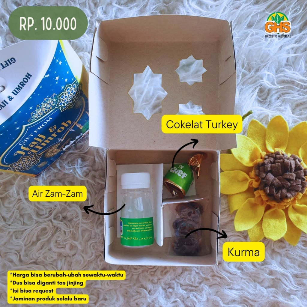 

TERMURAHH ! oleh oleh haji dan umroh paket 50pcs isi 3 macam