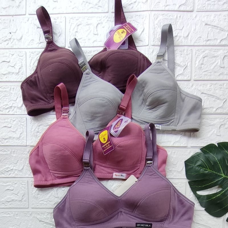 bra sport bra wanita tanpa kawat bra murah 40.42.44.46