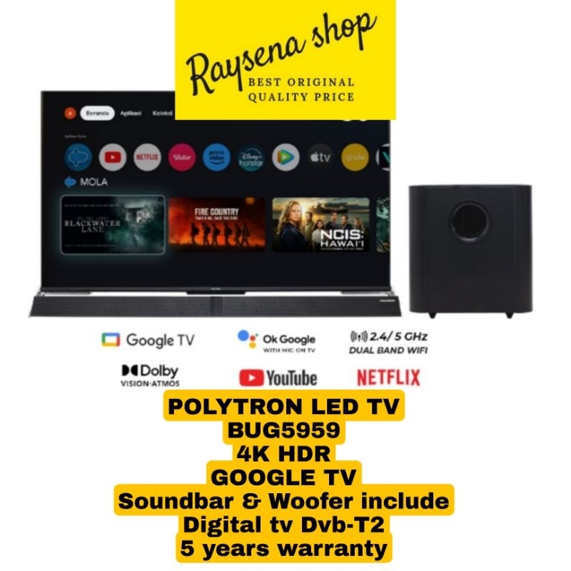 POLYTRON 50BUG5959 Include soundbar 50 inch