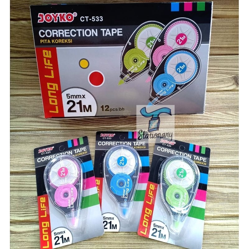 

Correction Tape / Tip Ex Kertas JOYKO CT-533.