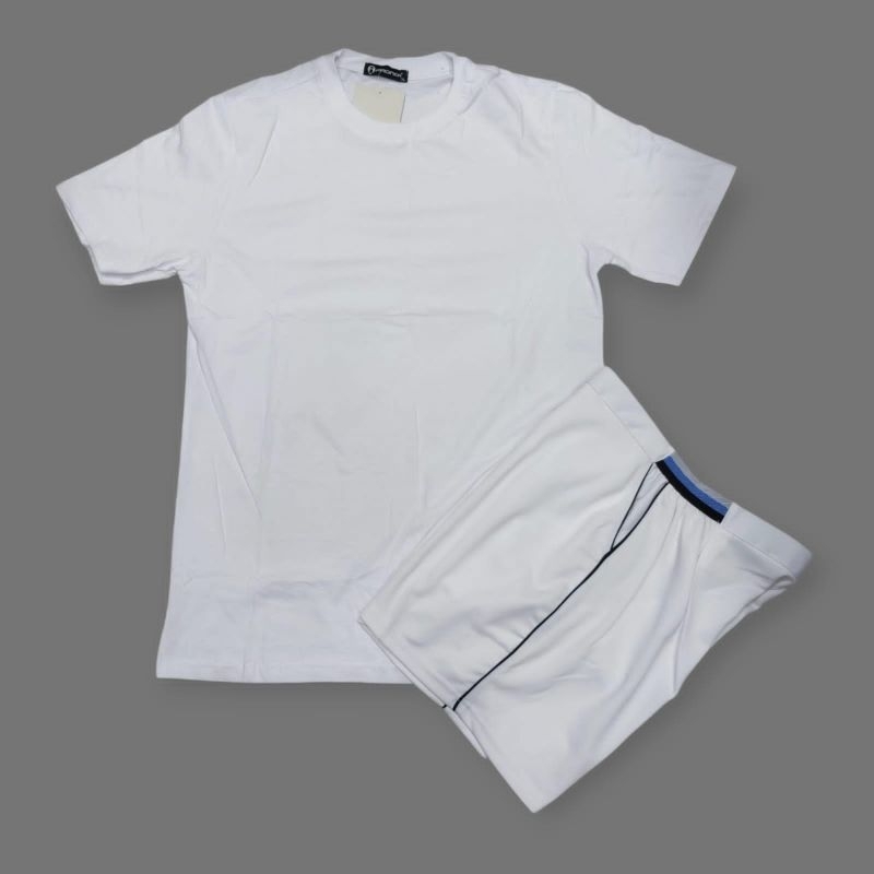 Stelan baju olahraga polos putih hitam tes pendidikan TNI POLRI/kaos olahraga polos putih tes akadem