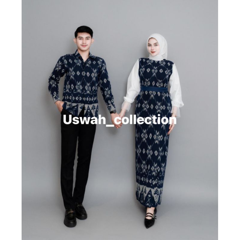 TAMARA BAJU TENUN COUPLE NAVY - COUPLE TENUN KONDANGAN - COUPLE TENUN