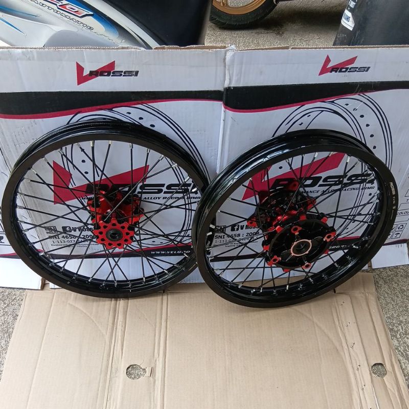 velg set supermoto semicacing/surex tanpa ban 160x185-17