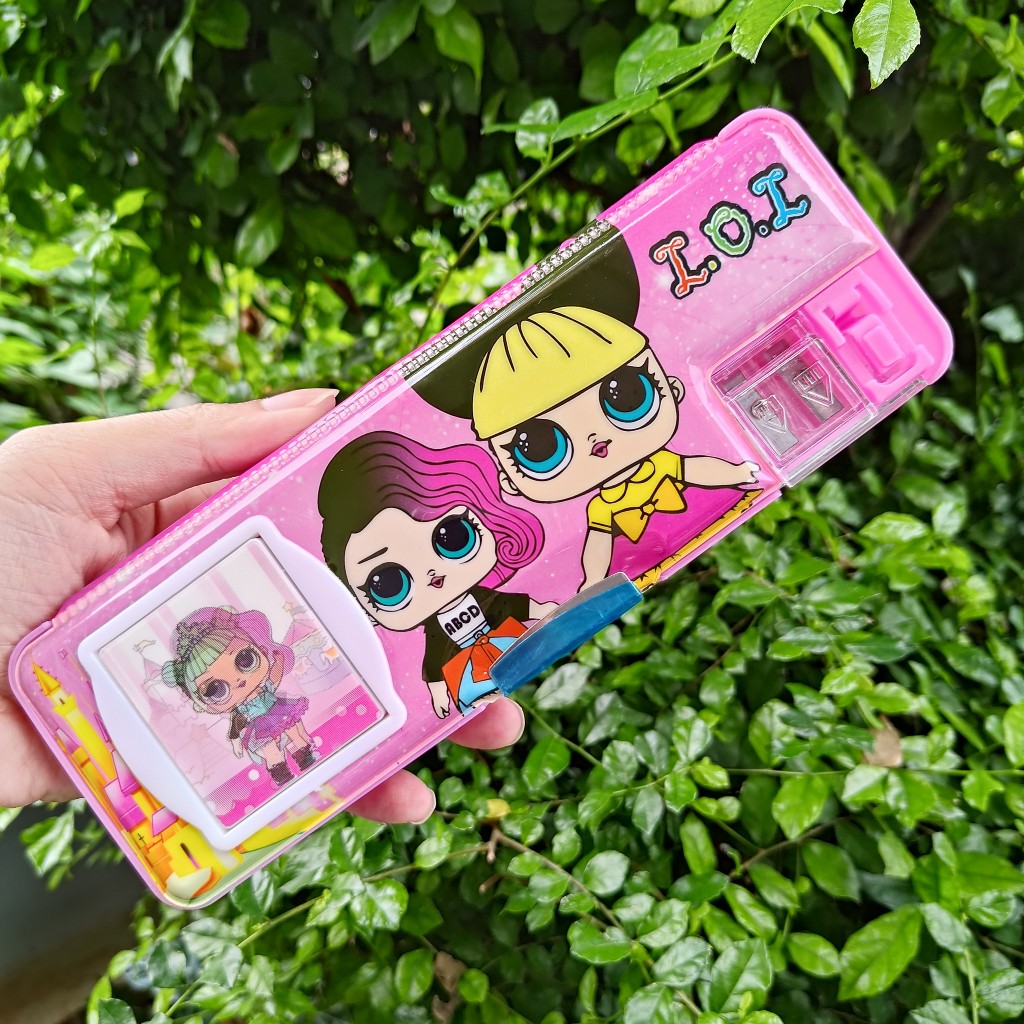 

Kotak Pensil Kartun/ Kotak Pensil Magnet 2 Sekat / Kotak Pensil Anak Dilengkapi Rautan / Kotak Pensil Karakter Lucu