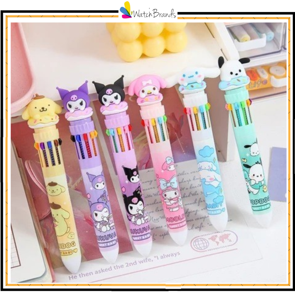 

WBS Pena Mekanik Karakter Kartun Pulpen Kartun 10 Warna Lucu 3D DOLL Bolpen Gel Tinta Donat Animasi 10 Warna Alat Tulis Sekolah Anak Super Imut SS307