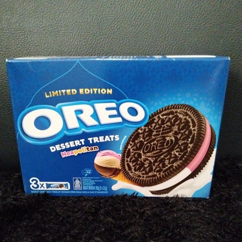 

Oreo neopolitan biskuit coklat dessert treats 3x131gr