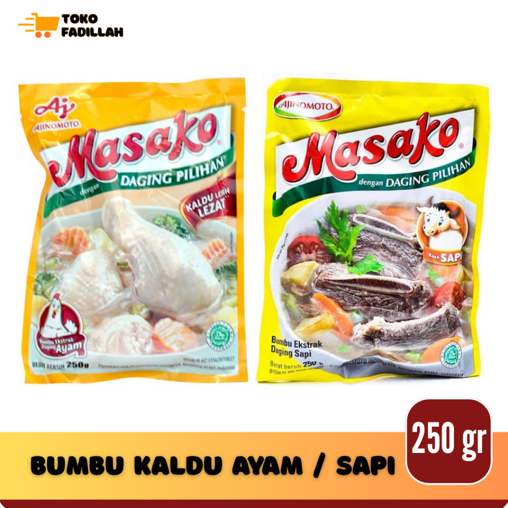 

Masako Bumbu Kaldu Ayam & Sapi 250 gr