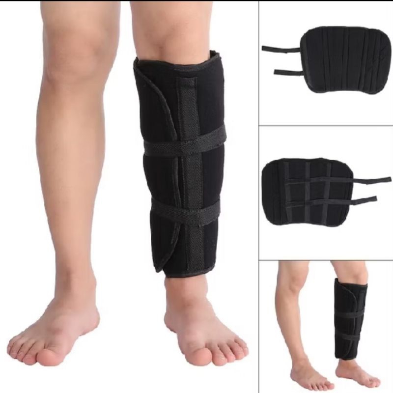 Tibial Fracture Brace Pengganti Gips Kaki Tulang Kering Tulang Betis Stabilizer Belat Kaki Penyangga