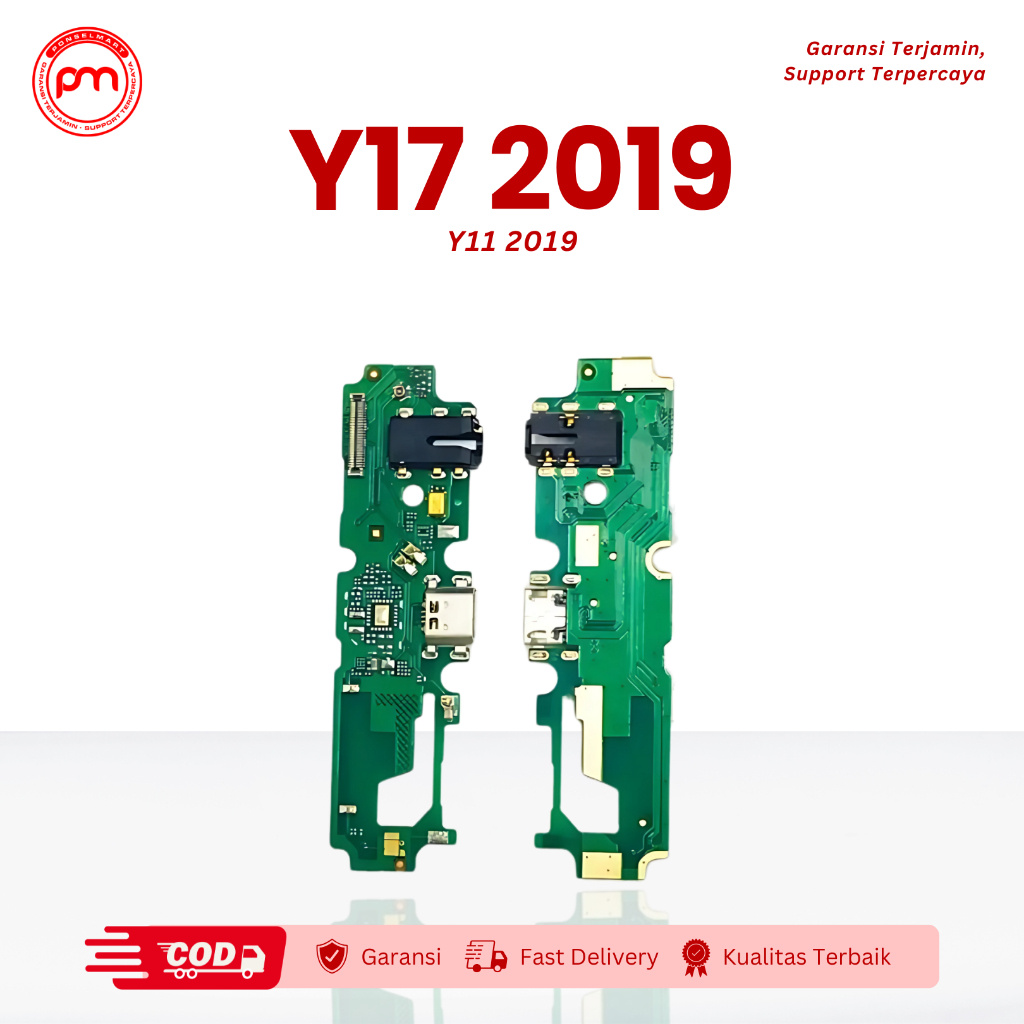 UI Board Konektor Cas Connector Charger Vivo Y17 2019 Papan UI Konektor Cas Concas Y11 2019