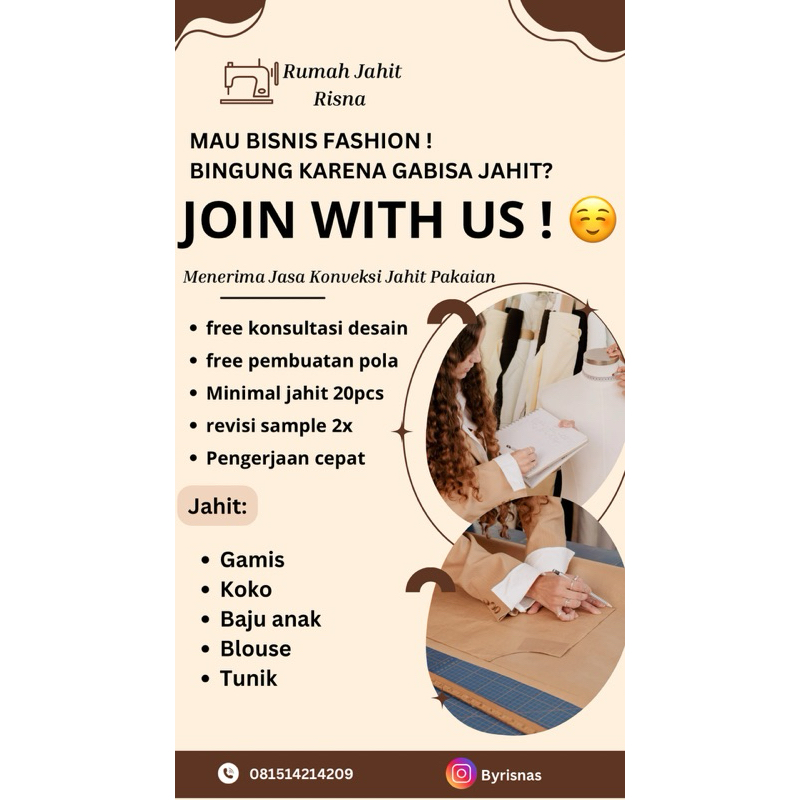 JASA JAHIT / JASA JAHIT KONVEKSI / BISNIS FASHION / PENJAHIT BAJU ONLINE