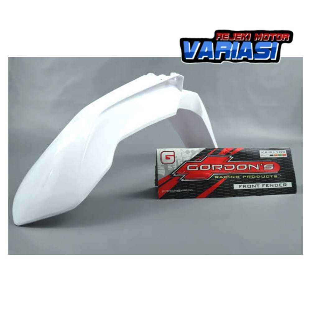 Spakbor Depan KLX Gordon model KTM 250 Putih Original Gordon
