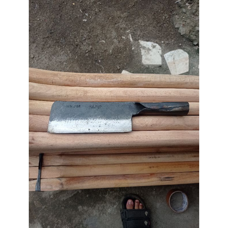 arit dan pisau cacah tulang / pisau daging bahan baja premium