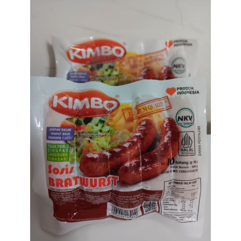 

Kimbo Sosis Bratwurst | Sosis Bakar Jumbo | Original
