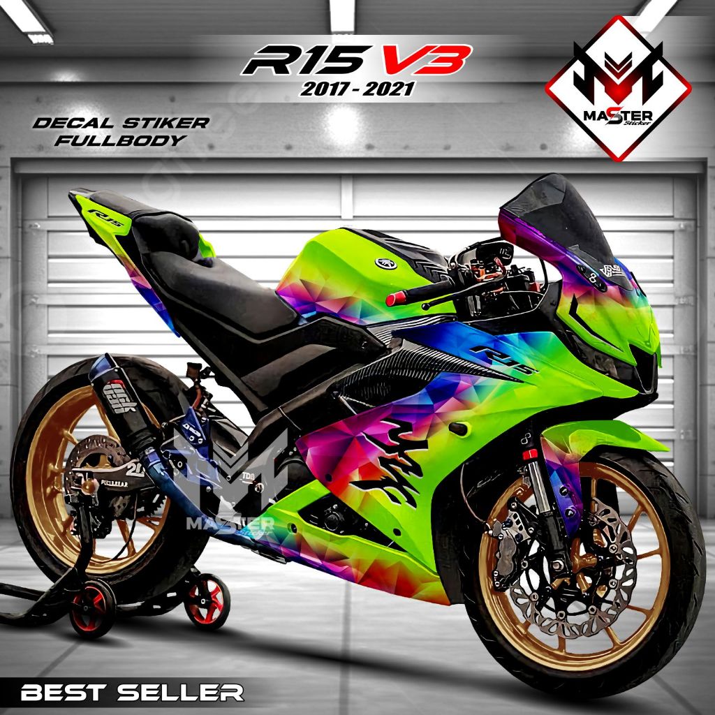 COD Decal R15 V3 Stiker Dekal Motor R15 V3 Sticker Yamaha R15 V3 Fullbody 2017 2018 2019 2020 2021