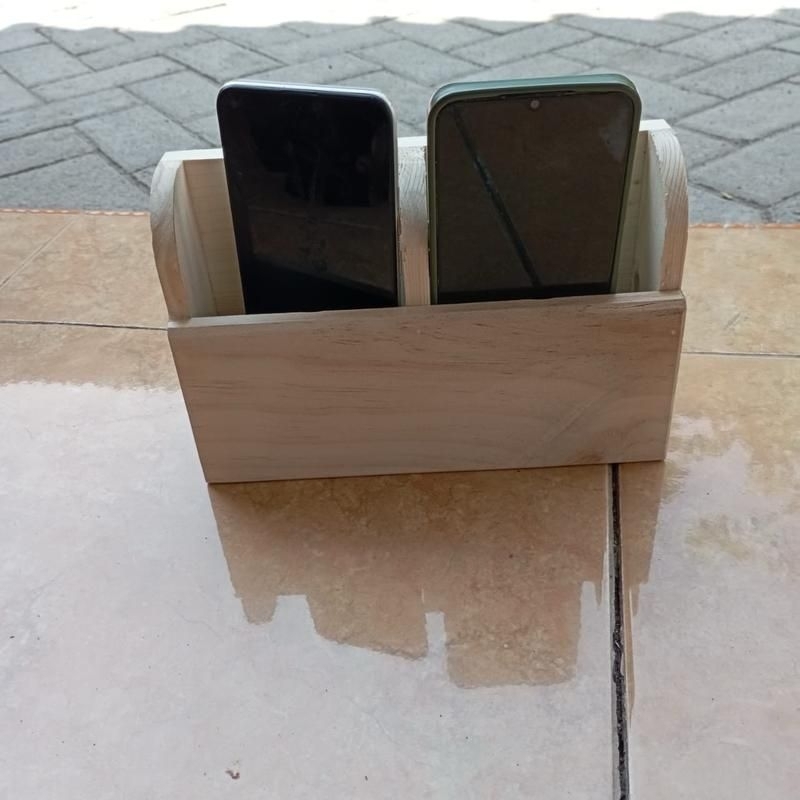 HOLDER TEMPAT HP DINDING KAYU/HOLDER HP DINDING MINIMALIS