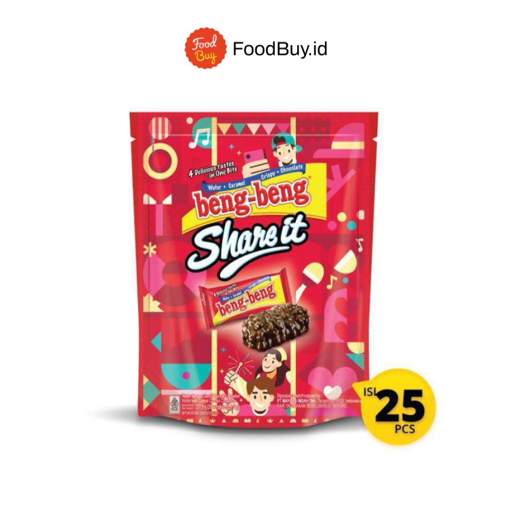 

Beng beng Share it Wafer Caramel 237,5 gr (25bungkus)