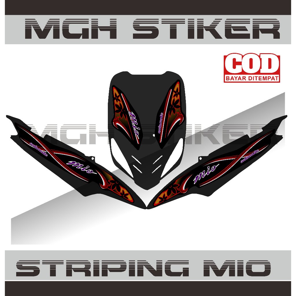 stiker striping mio lama mio sporty bunga