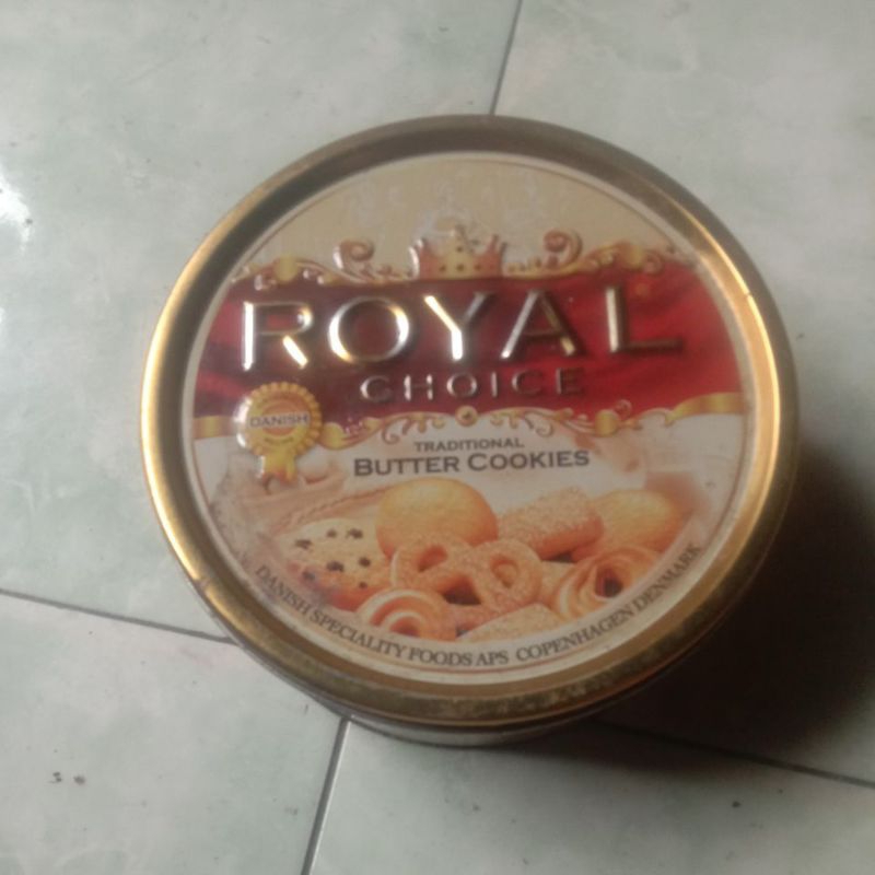 

kaleng bekas royal choice, butter cookies