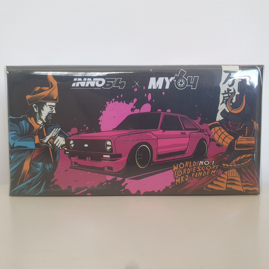 Inno64 Ford Escort MK2 Pandem 1/64 (Emotion, Retro Havoc, Rocket Bunny, Pink, MY64 MY, Inno, IN64-MK