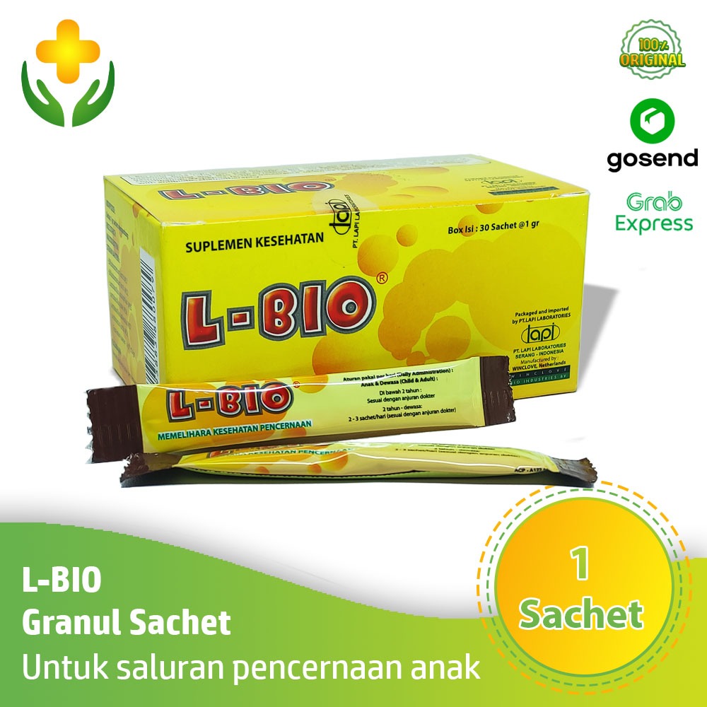 L-Bio Granul 1 Sachet - Suplemen Probiotik Sembelit & Diare pada Anak | L Bio 1 Sachet