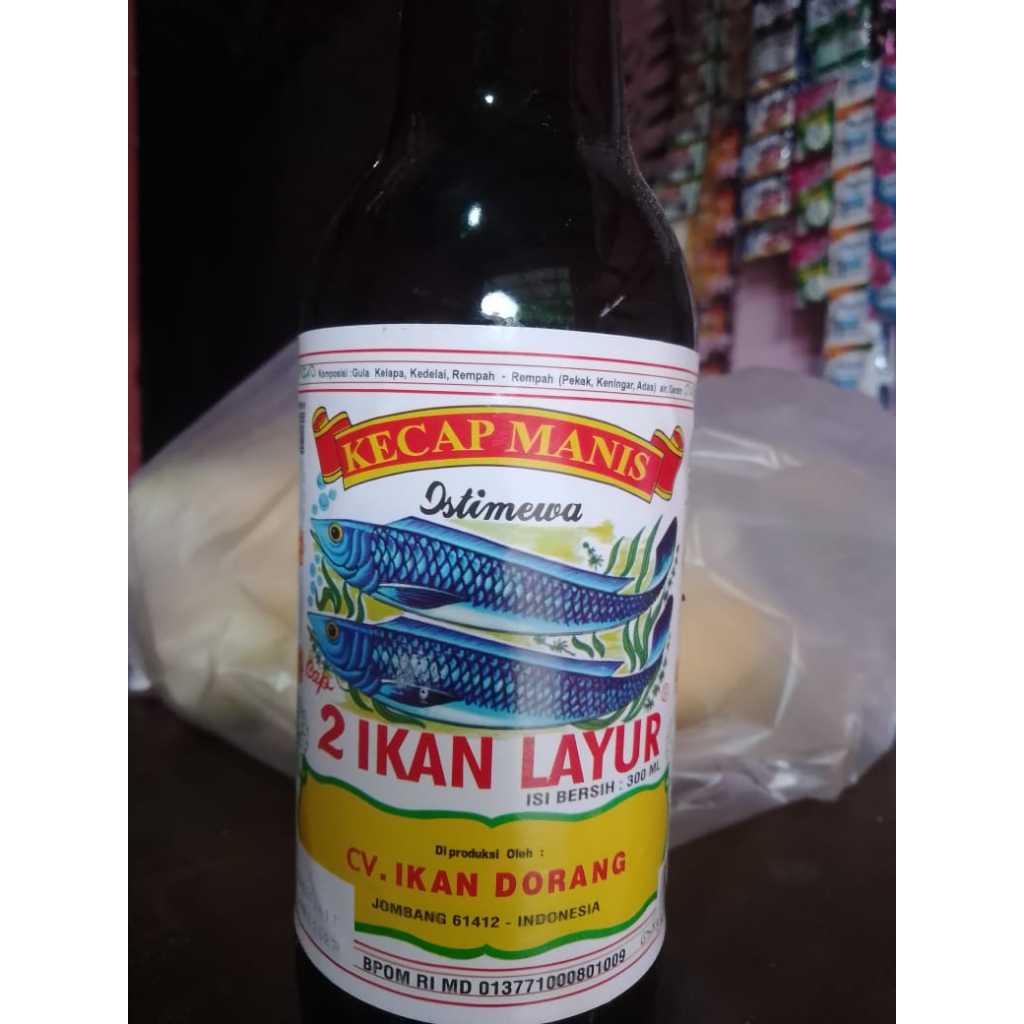 Kecap Manis Ikan Dorang Cap 2 Ikan Layur 300ml