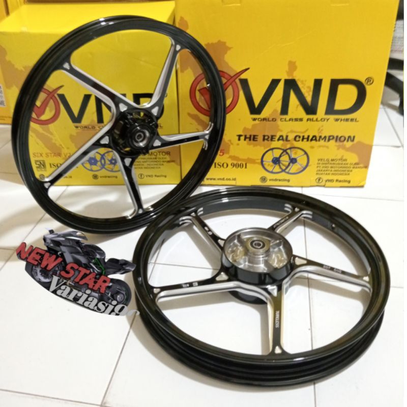 VELG VND AK 55 TIPE SUPRA 125 UK 1.40x17 1.60x17 PALANG 5 SUPRA X 125 DOUBLE DISC/SUPRA X 110/ SUPRA