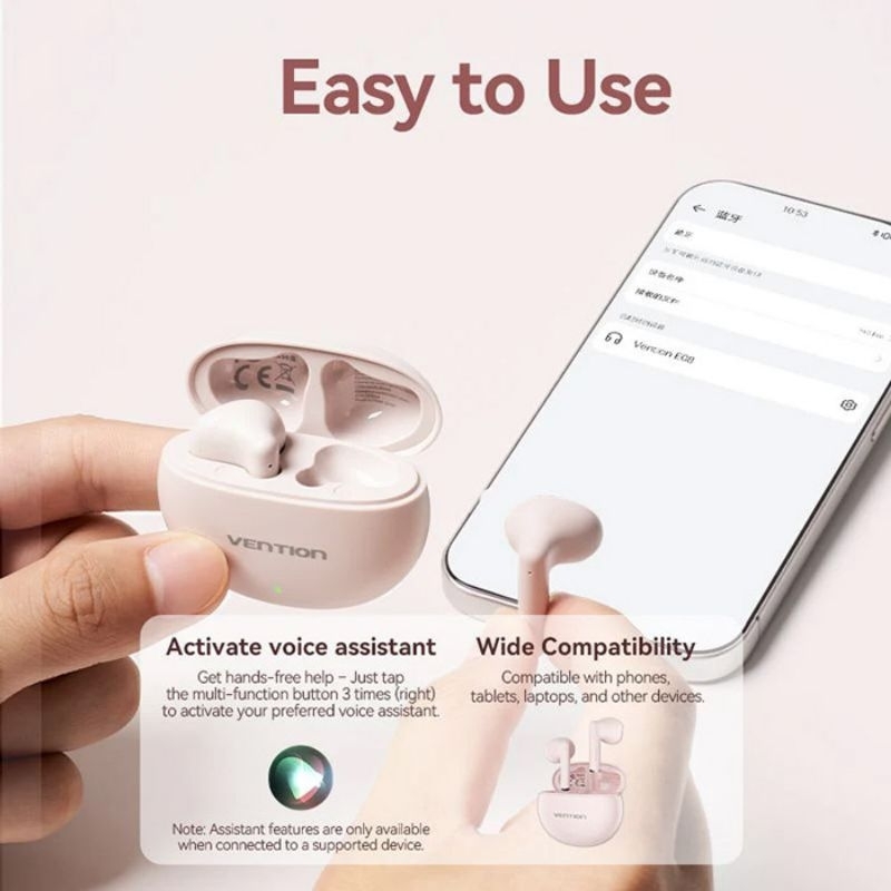 Vention TWS Earbuds – Suara Jernih, Desain Elegan || ORIGINAL