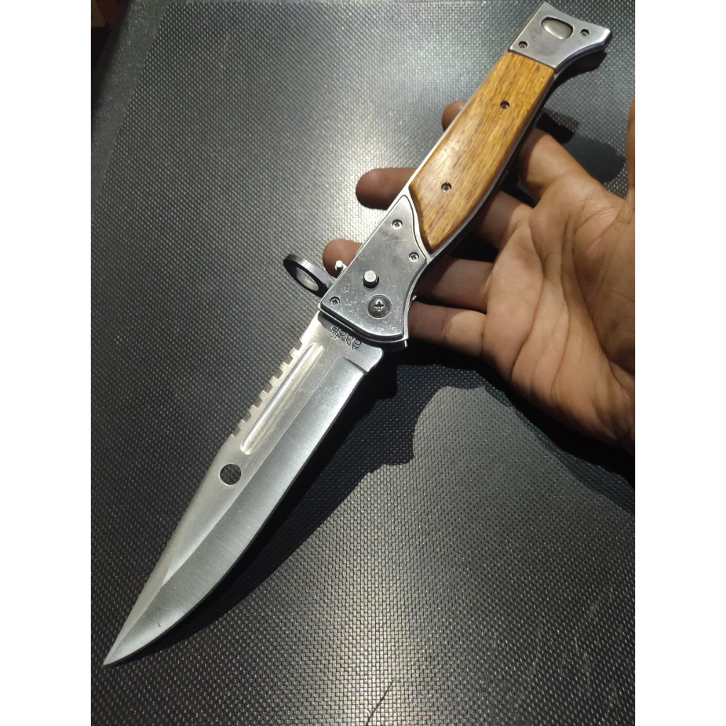 Pisau Lipat Survival CCCCP Besar Bushcraft Camping Hiking