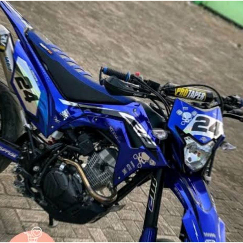 decal stiker crf 150L crome mirror full body custom bagus keren terjangkau