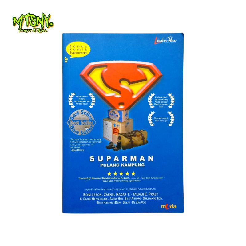 Buku Novel Komedi Indonesia Suparman Pulang Kampung Preloved