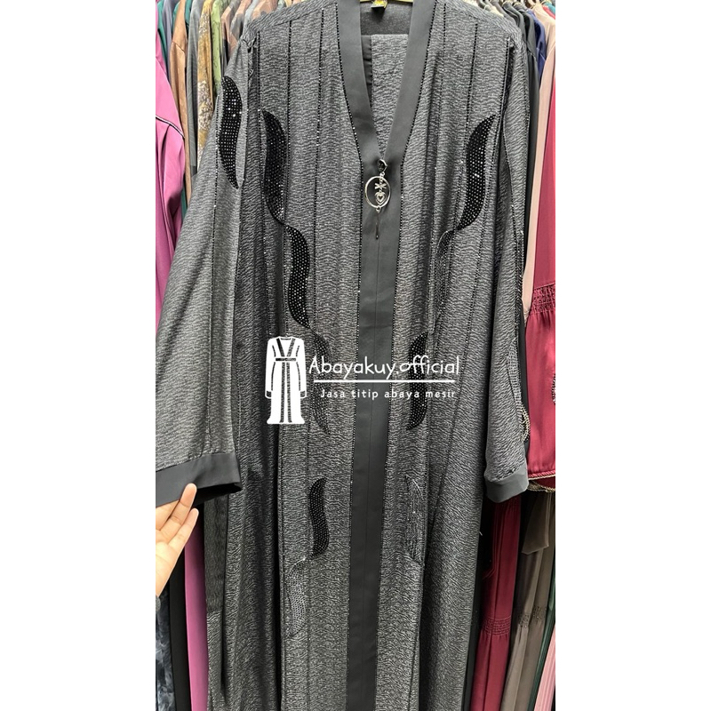 Abaya Mesir - Abaya Hitam Abu Swarovski