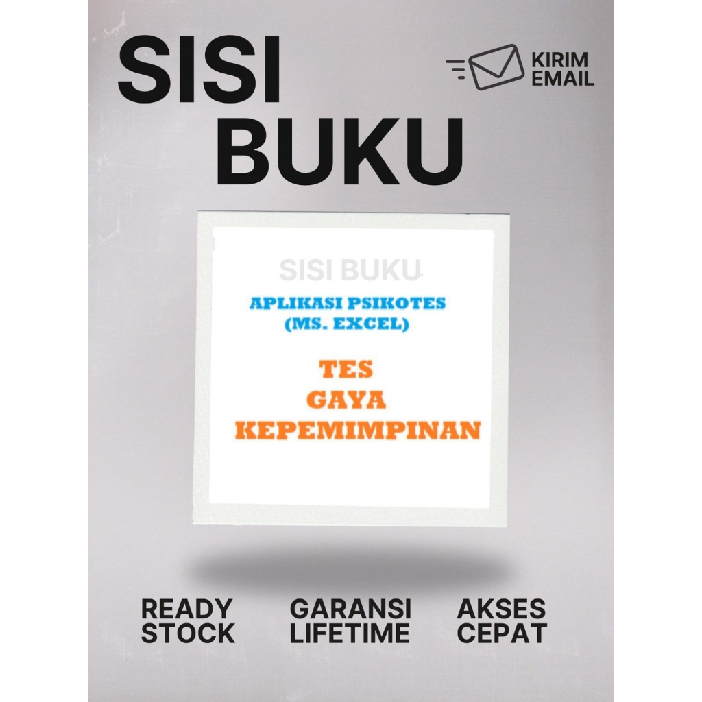 

[T-113] Tes Gaya Kepemimpinan (MS. Excel)