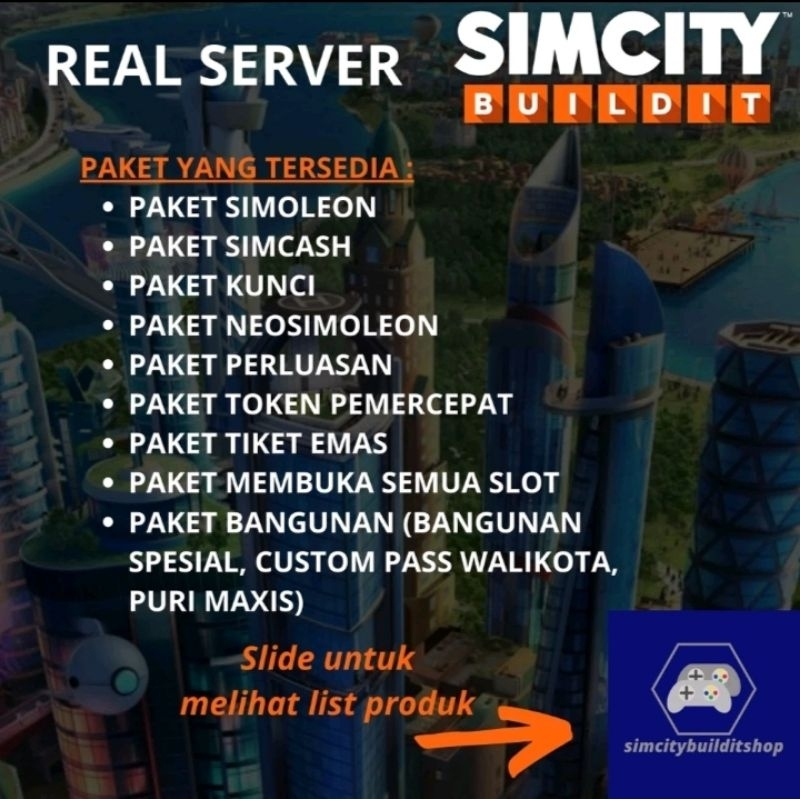 [DISKON SUPER] Simcity Buildit Real Server TOPPP