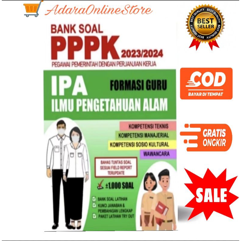 Buku bank soal pppk guru IPA 2023/2024