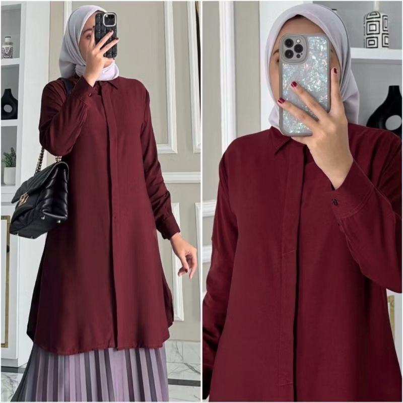 PREMIUM [ RAYON TWILL ] ALLINA TUNIK TUNIK RAYON TWILL