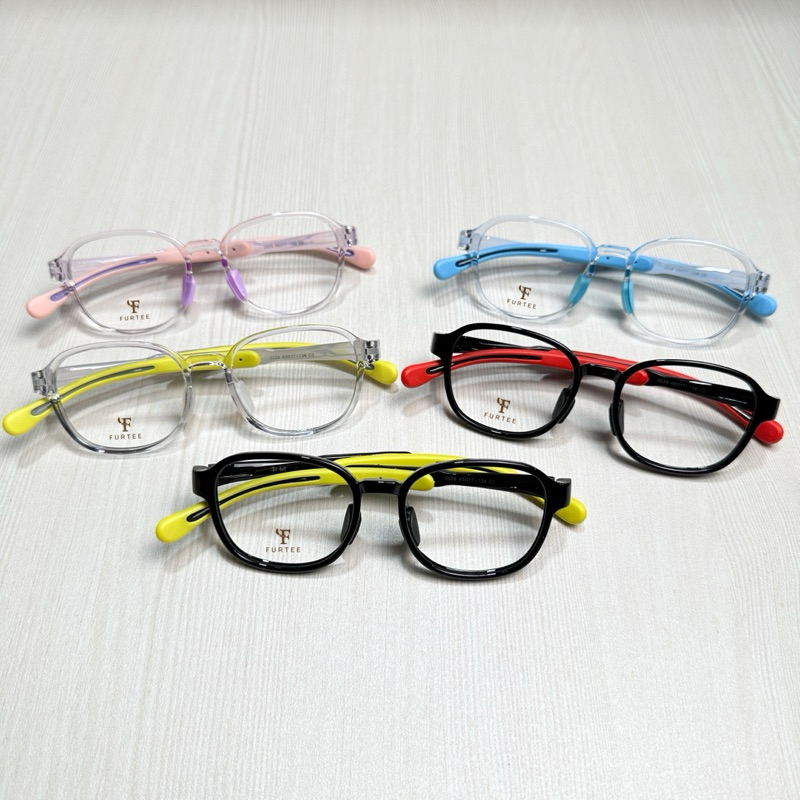 Kacamata Anak Lentur Tr 9302 Gagang Adjustable Lepas Pasang Kotak Anti Radiasi Minus Normal Silinder