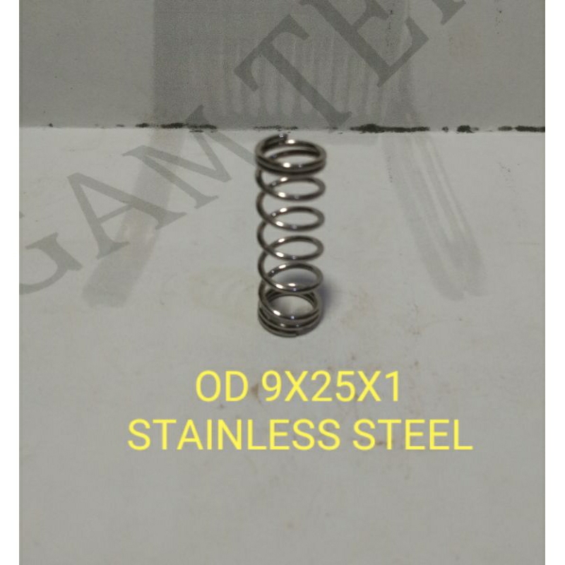 PER SPRING PEGAS TEKAN OD9X25X1 STAINLESS STEEL