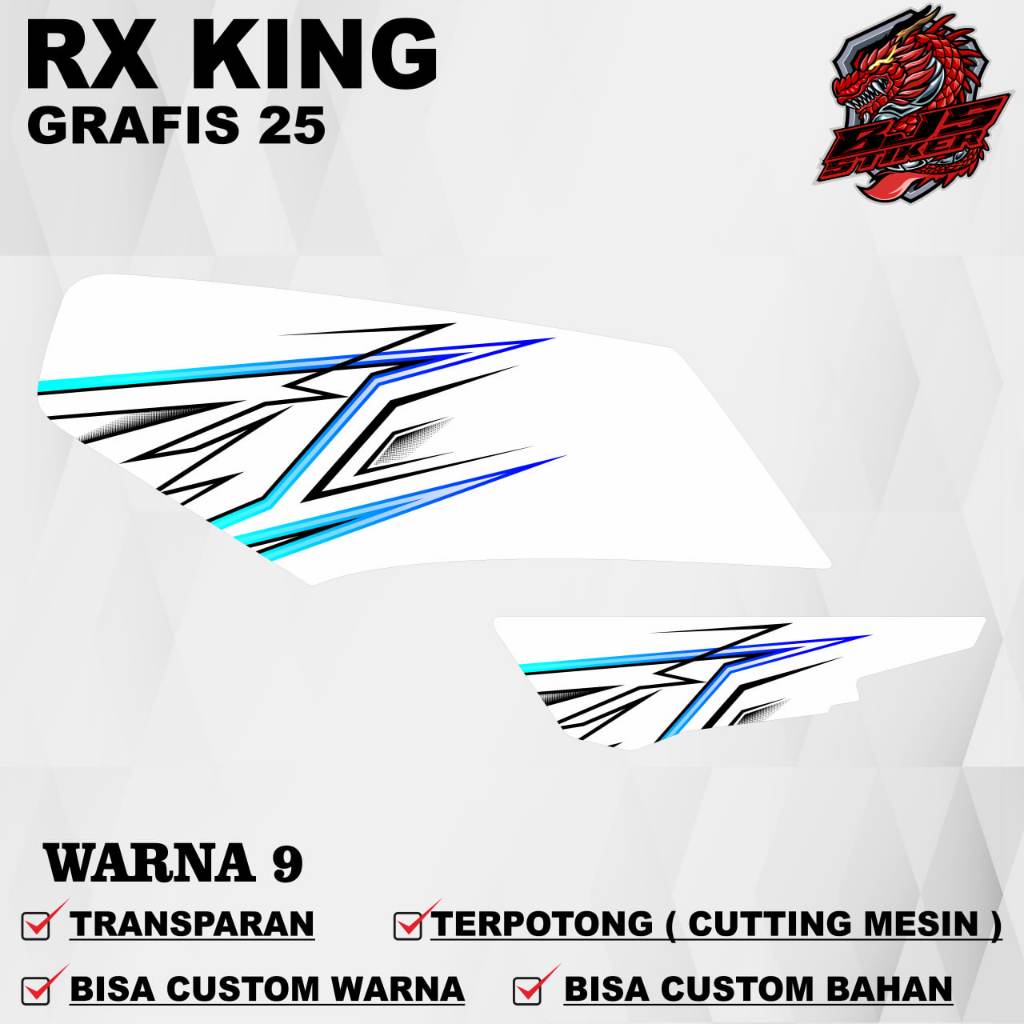 Stiker Rx KING / Striping Rx KING / Stiker Sticker Decal Rx KING motif grafis 25