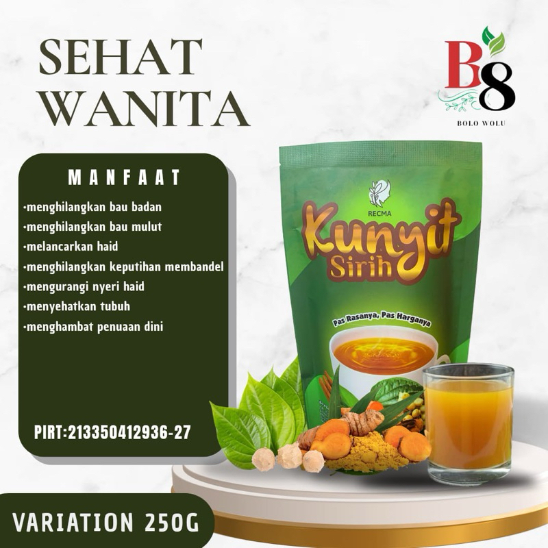 

KUNYIT SIRIH MANJAKANI HERBAL KEWANITAAN 250g