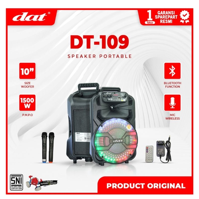 Speaker DAT 10 inch DT 109 Bluetooth Original