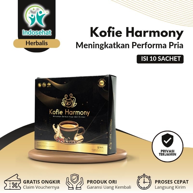 

Kopi Harmony 1 Box Isi 10 Sachet Kopi Stamina Pria Kuat Tahan Lama | Kofie Harmony | Kopi Harmoni | Kopi Pria Perkasa | Kopi Kuat Di Ranjang | Kopi Herbal Ginseng dan Guarana