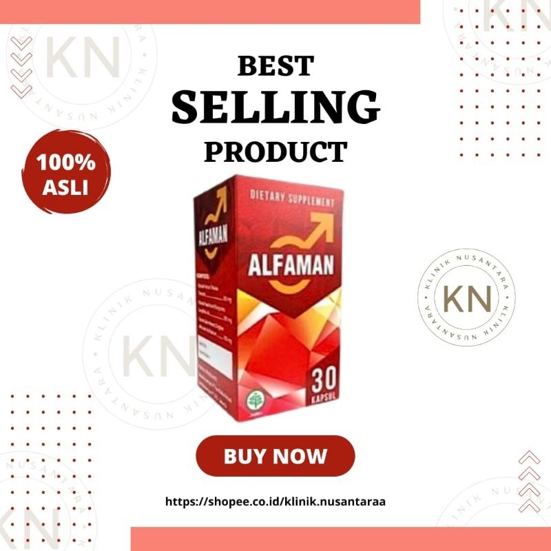ALFAMAN Obat Herbal Stamina Pria Dewasa 100% Asli Original