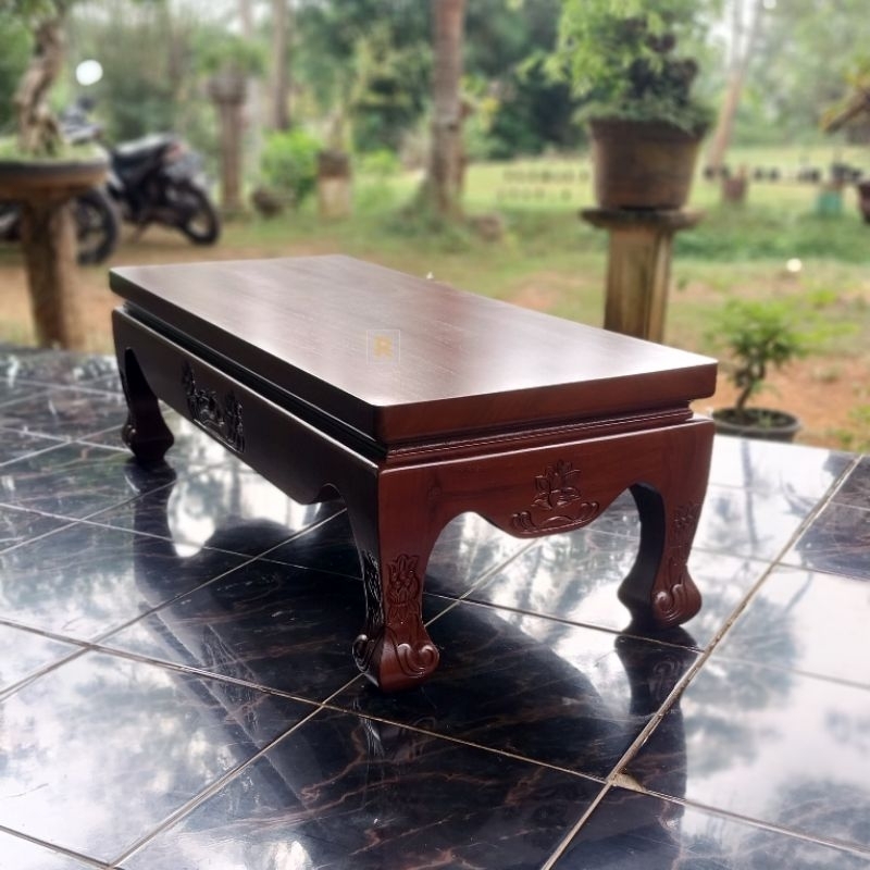 Meja Altar Dewa Premium / Meja Tamu Pendek Kayu Jati