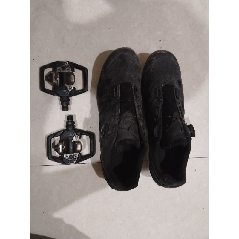 sepatu dan pedal cleat mtb