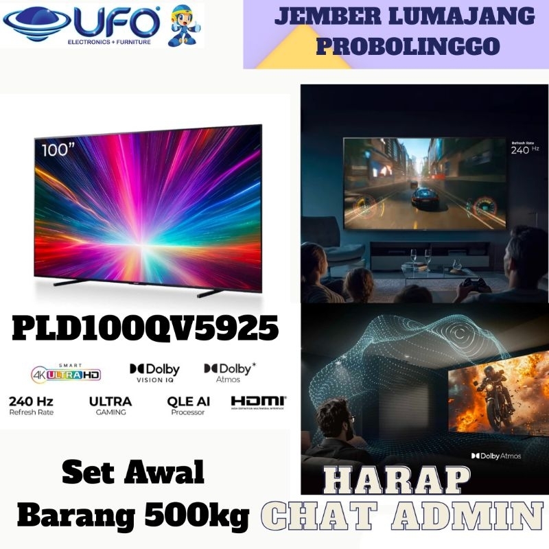 POLYTRON 100QV5925 EQ LED GAMING TV SMART TV 100 INCH